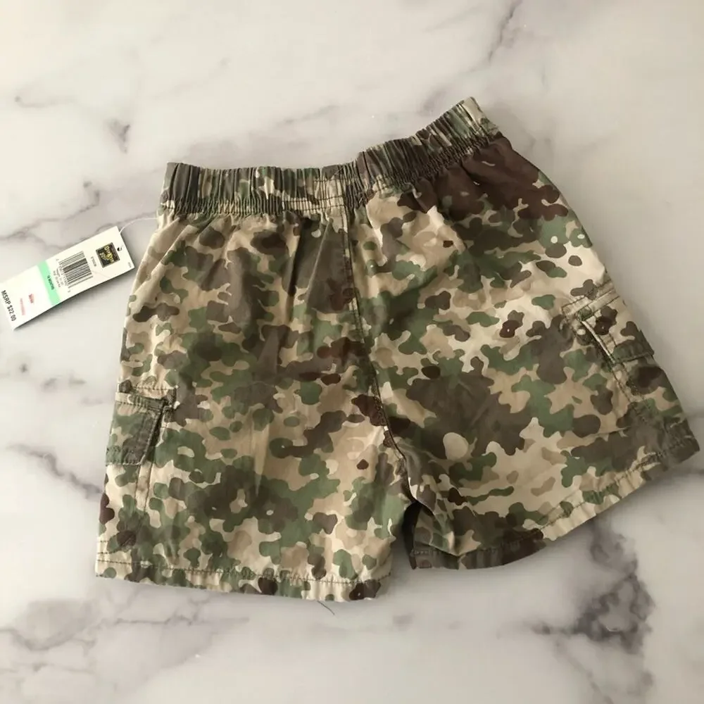 Oshkosh camo cargo shorts green brown